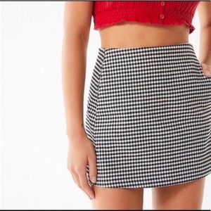 UO Gingham Mini Skirt